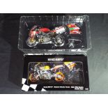 Diecast - Minichamps - two 1:12 scale motorbikes,