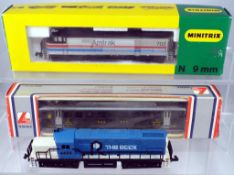 Model Railways - Lima, Minitrix and other - three N gauge locomotives, two boxed comprising 220204,
