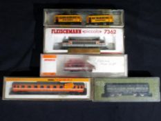 Model Railways - Fleischmann, Arnold and others - three N gauge locomotives by Fleischmann, Arnold,