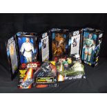 LOT WITHDRAWN (clause D applies) - Star Wars - three collectors figures in original boxes