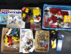 Vintage Toys - Meccano, Scalextric - a quantity of vintage Meccano parts, including wheels,