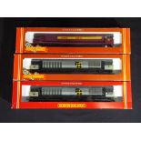 Model Railways - three class 58 Hornby OO gauge diesel locomotives,