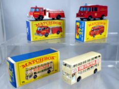 Diecast - Matchbox - three diecast vehicles in boxes comprising #29, #57 and #74,