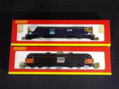 Model Railways - two Hornby OO gauge diesel locomotives comprising R2353 class 47, R2074B class 56,