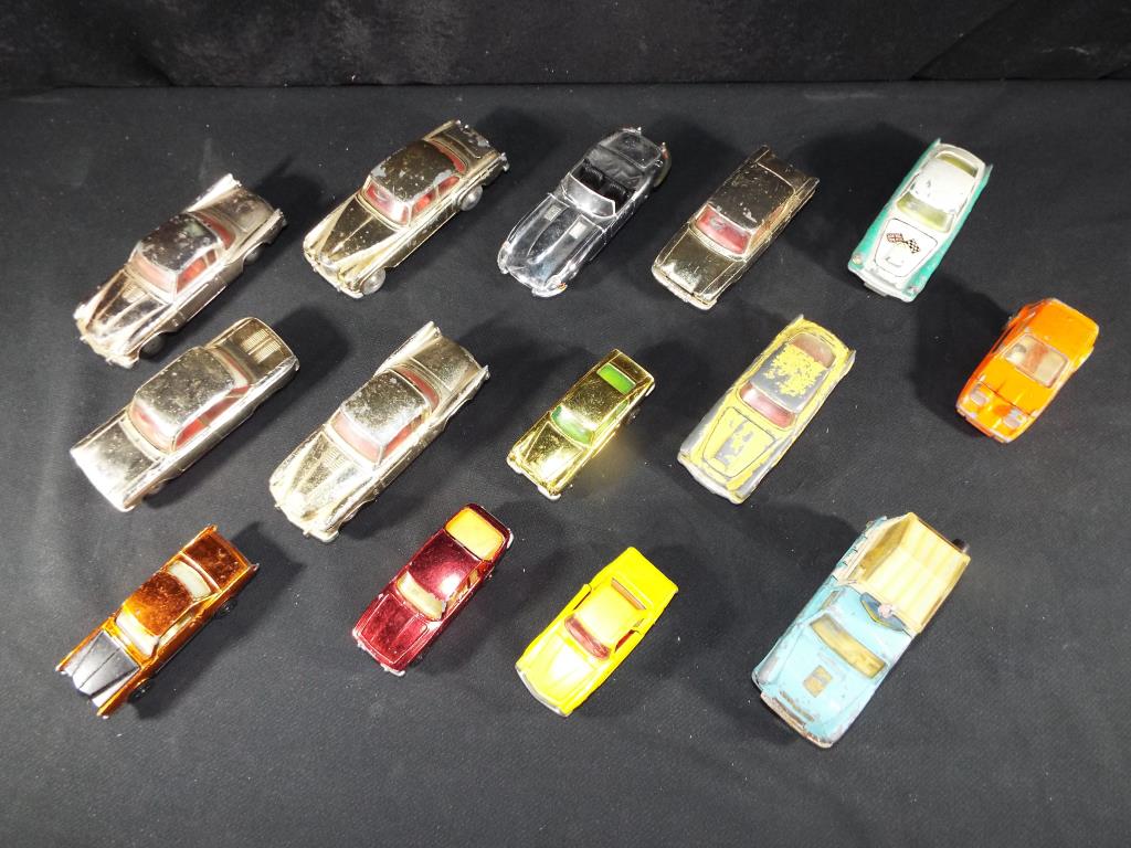 Diecast - Corgi - fourteen unboxed diecast vehicles to include a gold Ford Consul Classic, - Image 2 of 2