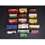 Diecast, Corgi - sixteen unboxed Corgi diecast model buses, lot includes Scout Duple Coach,