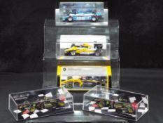 Diecast - Spark, Minichamps - Spark , Minichamps- Five boxed diecast F1 1:43 scale racing cars.