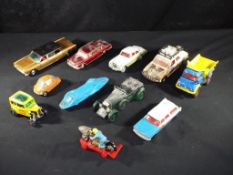 Diecast - Corgi - eleven unboxed playworn diecast vehicles to include Proteus Campbell Bluebird,
