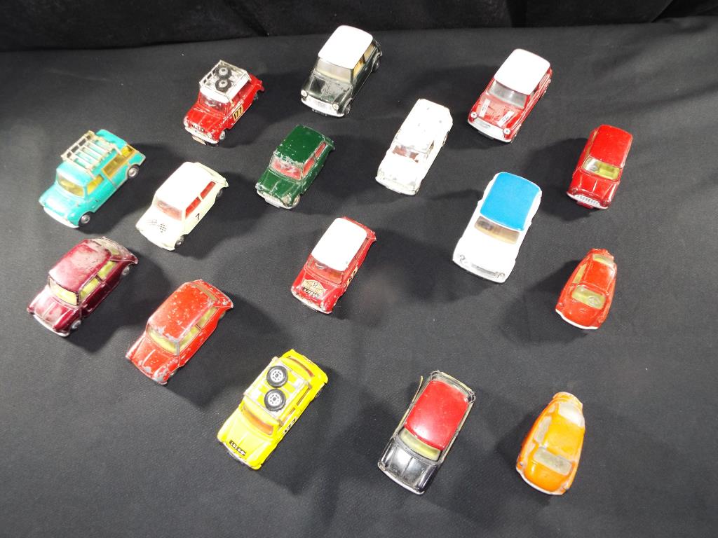 Diecast - Corgi - sixteen unboxed diecast vehicles predominantly Mini Coopers but includes two - Image 2 of 2