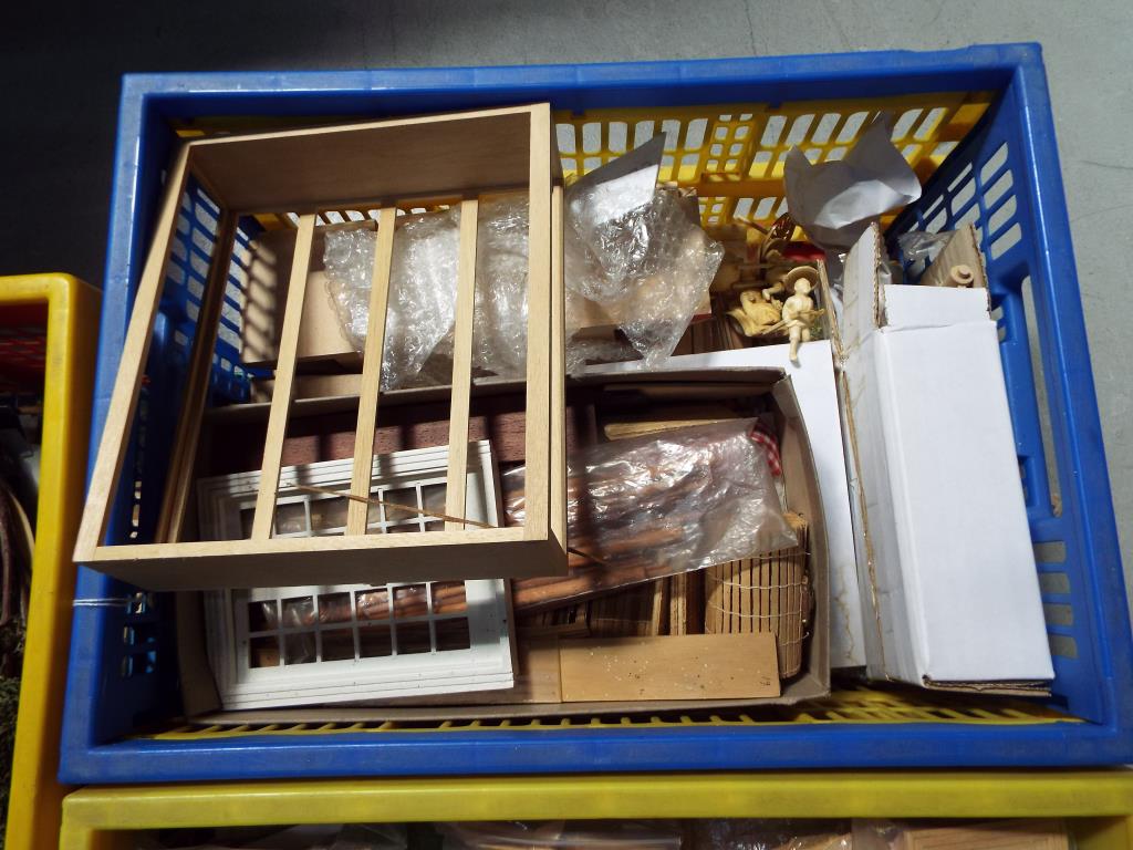 Dolls House Accessories - three large boxes containing doll's house construction materials to - Image 2 of 4