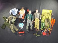 Action Man - Palitoy/Gi Joy/Matchbox - two vintage unboxed Action Man figures and one Matchbox