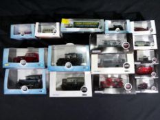 Diecast - sixteen Oxford Diecast vehicles in 1:76 and 1:43 scale,