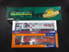 Diecast - Corgi - Corgi- Three boxed 1:50 scale Corgi trucks including CC13406 MAN-SAINTS Transport,