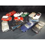 Diecast - Franklin Mint, Solido, Corgi and other - twelve unboxed 1:18 scale diecast models,