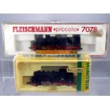 Model Railways - Fleischmann and Minitrix - two steam locomotives in original boxes comprising a