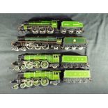 Model Railways - Hornby Mainline OO gauge four unboxed steam locomotives in playworn condition,