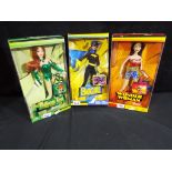 Barbie by Mattel - a collection of three Super Hero Barbies in original boxes,