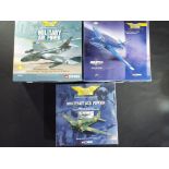 Corgi Aviation - 1 boxed 1:144 and 2 Ltd Edition boxed 1:72 scale model aircraft.