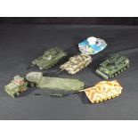 Diecast - Corgi - six unboxed Corgi diecast vehicles, predominantly Military,