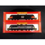 Model Railways - Hornby OO gauge - two Class 56 diesels comprising R2074 in Loadhaul colours and a