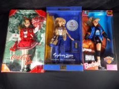 Barbie by Mattel - a collection of three collectable Barbie dolls to include Coca-Cola Barbie by
