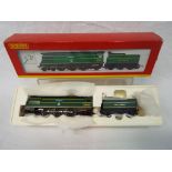 Hornby - an OO scale model 4-6-2 Battle of Britain class locomotive and tender,