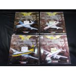 Corgi Aviation - 4 boxed diecast civil aircraft by Corgi in 1:144 scale.