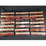 Model Railways - Hornby Dublo - 23 unboxed coaches in playworn condition.