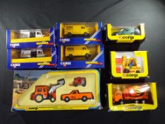 Diecast - Corgi - eight diecast vehicles in original boxes, including Building Contractor's Set,