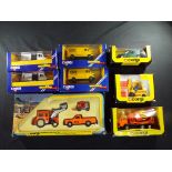 Diecast - Corgi - eight diecast vehicles in original boxes, including Building Contractor's Set,