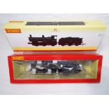 Hornby - an OO gauge model 0-6-0 locomotive and tender, Drummond 700 Class, late BR black livery,