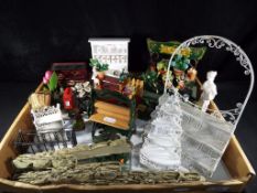 Dolls House Accessories - a collection of good quality dolls house accessories to include a wooden