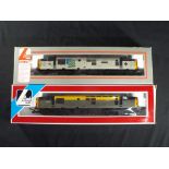 Model Railways - Lima OO gauge two Class 37 diesel locomotives,