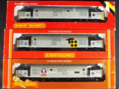 Model Railways - Hornby OO gauge - three Class 37 diesels comprising Op.