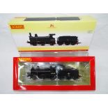 Hornby - an OO gauge model 0-6-0 locomotive and tender, late BR livery, op no 65445,