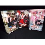 Barbie by Mattel - three Barbie Collector dolls for the 30 Year Anniversary of Grease to include