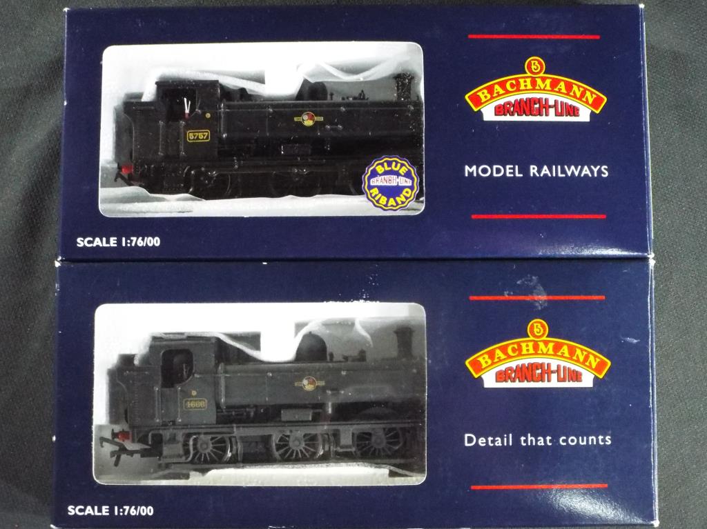 Model Railways - Bachmann OO gauge - two steam tank locomotives comprising 32-203 and 32-212,