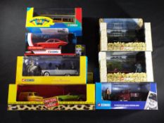 Corgi - seven TV related diecast vehicles,