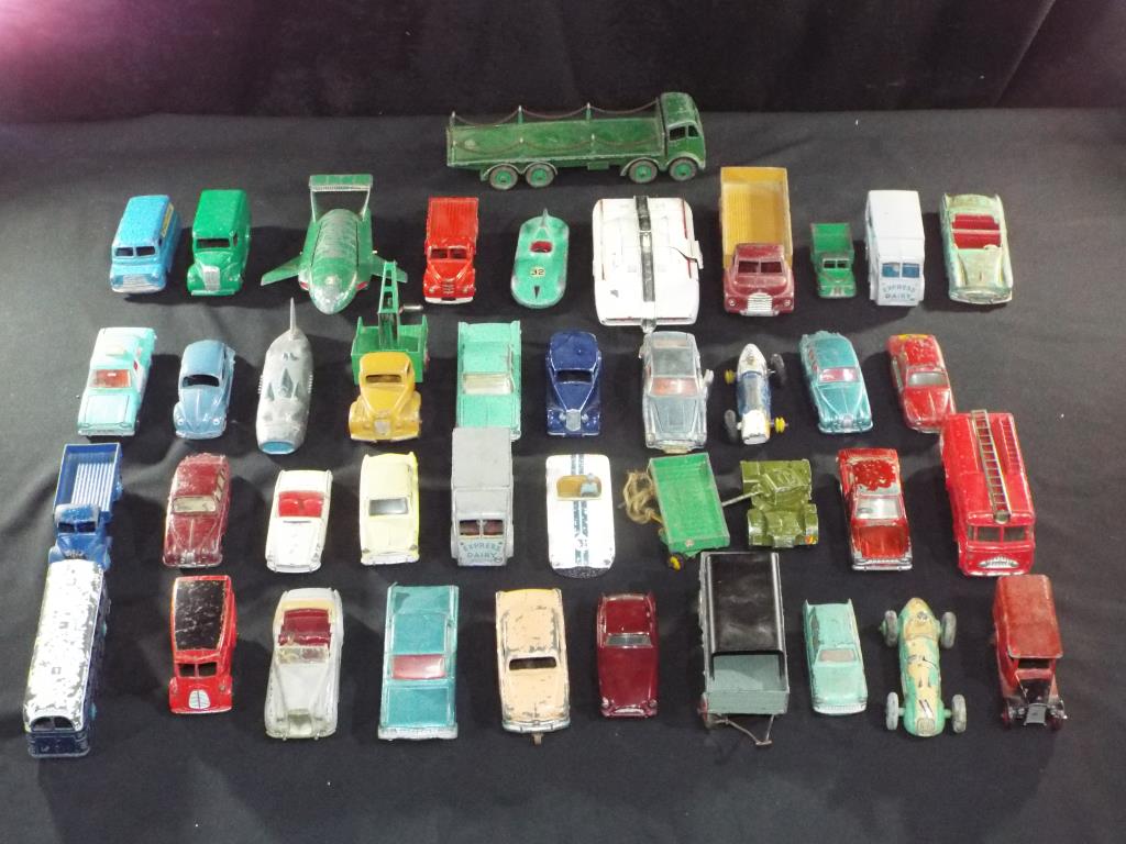 Diecast - Dinky - forty one unboxed diecast model vehicles by Dinky Toys,