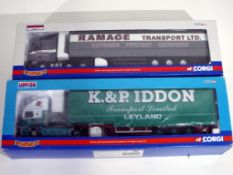 Diecast - two Corgi 1:50 scale trucks in original boxes comprising CC11912 and CC13217 models