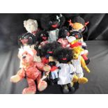 A collection of soft toys to include Gollies by Robin Rive, collectable bears and other.