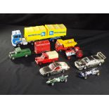 Diecast - Corgi - ten unboxed Corgi diecast vehicles, including Massey Ferguson Tractor, Land Rover,