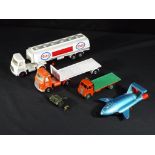 Diecast - Dinky Toys - four unboxed diecast vehicles and accessories by Dinky Toys,