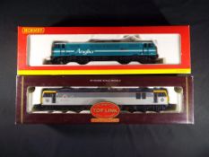 Model Railways - Hornby OO gauge - two electric locomotives comprising R2004 Class 92 and R2160