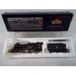 Bachmann - an OO scale model locomotive with tender 4-6-0 Modified Hall 'Witherslack Hall' op no