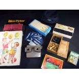 A mixed lot of vintage games to include a boxed Staunton Chess set,