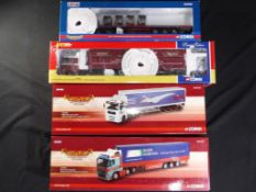 Diecast - Corgi four 1:50 scale trucks hauliers in original boxes,