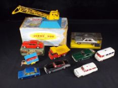 Diecast - Corgi and Dinky - ten diecast vehicles predominantly unboxed to include Ford Zodiac Mk 4,