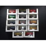 Diecast - EFE - fourteen boxed OO scale diecast model buses and trucks, including 10503, 10601,