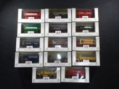 Diecast - EFE - fourteen boxed OO scale diecast model buses and trucks, including 10503, 10601,